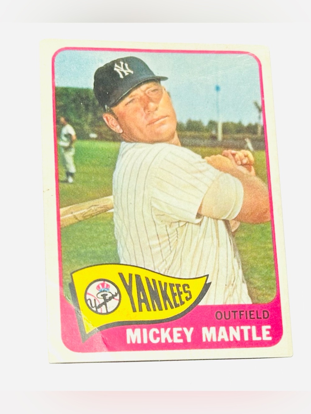 1965 Topps Mickey Mantle YANKEES. GREATEST YANKEE EVER!! Downed Corner, & Edges.